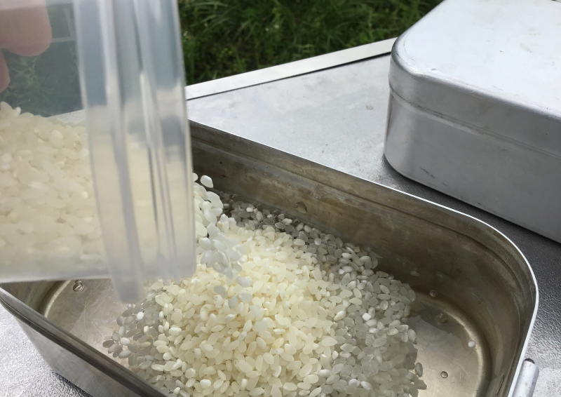 無洗米は普通精米よりも水を多めに