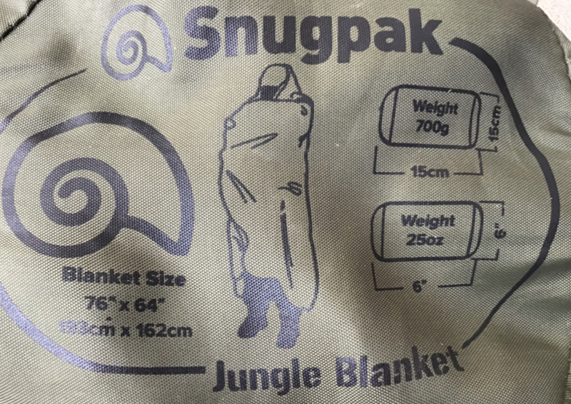 Snugpak（スナグパック）ジャングルトラベル ブランケット レビュー