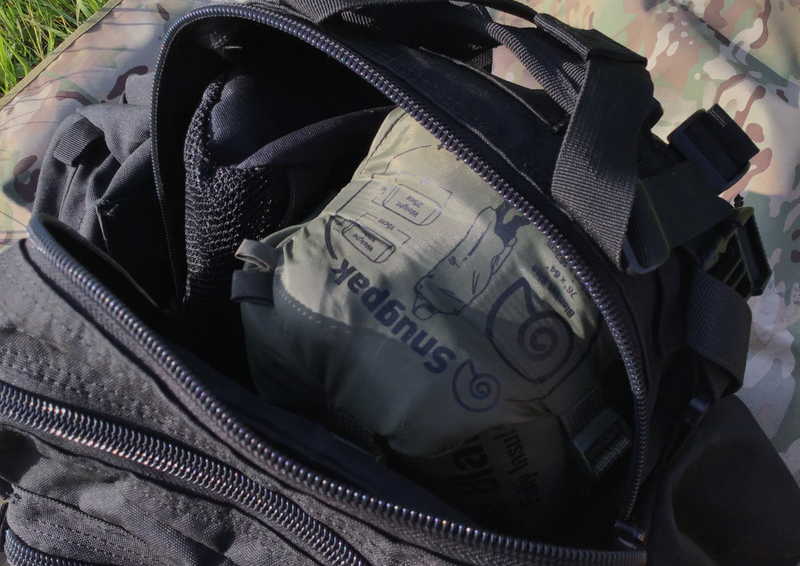 サイバトロン バックパック 3Pタクティカル 本体メインポケットにテント・シュラフ・チェアツーをパッキング