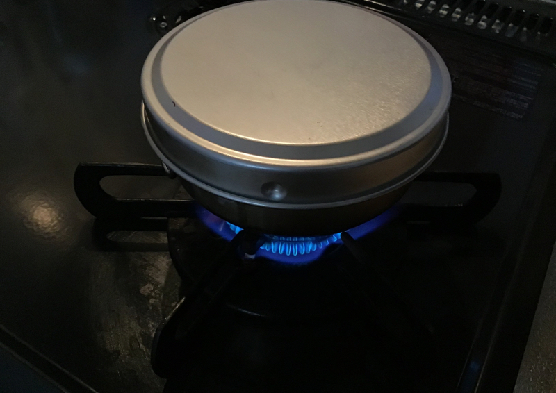 火にかけて15分水蒸気炊飯