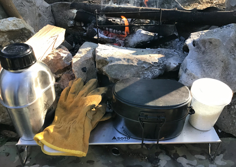戦闘飯盒2型を使った水蒸気炊飯のやり方：準備するギア