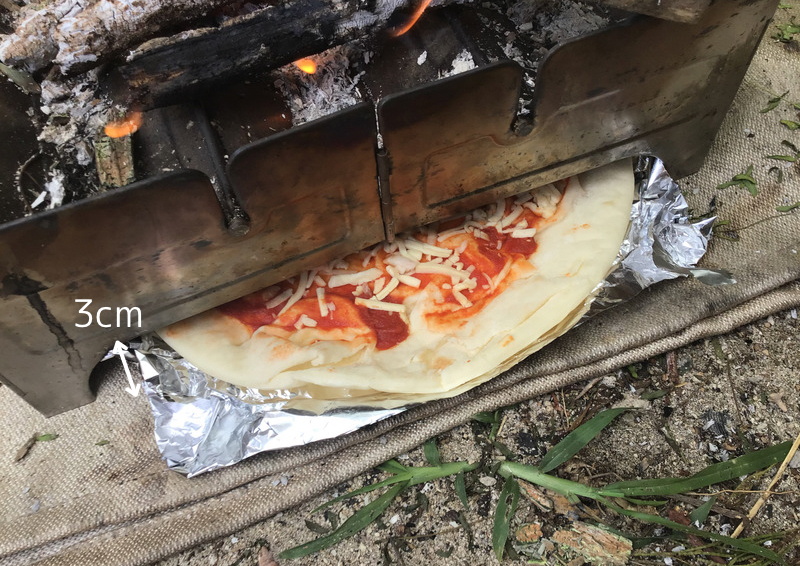 ウルフアンドグリズリー ファイヤーセーフは火床の下でピザが焼ける