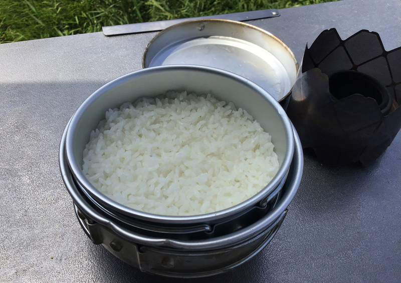 EPI アルミ3点食器セットを使った水蒸気炊飯