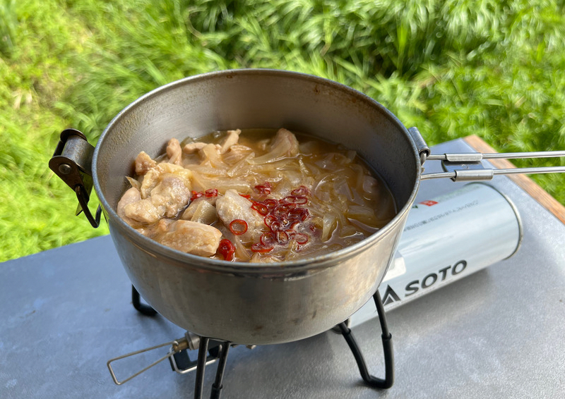 MSR アルパインストアウェイポット 775ccは鍋料理に適してる